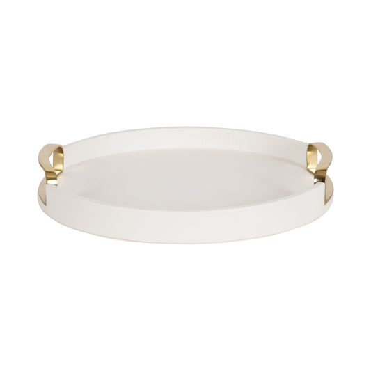 Valeska Round Tray with Handles