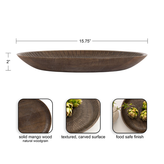 Zandros Round Carved Tray