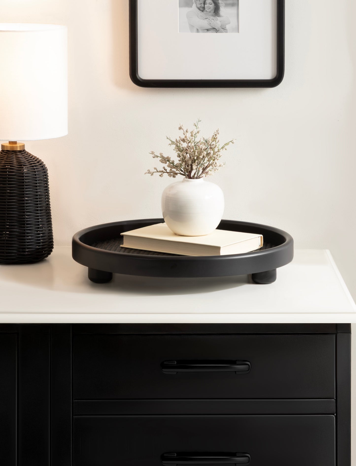 Planche Round Woven Tray