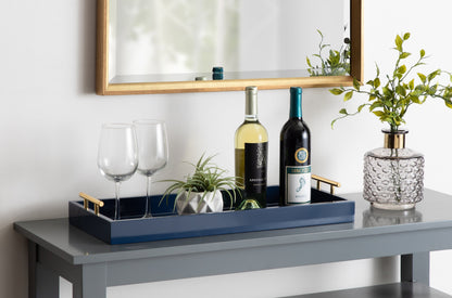 Lipton Narrow Rectangle Wood Accent Tray