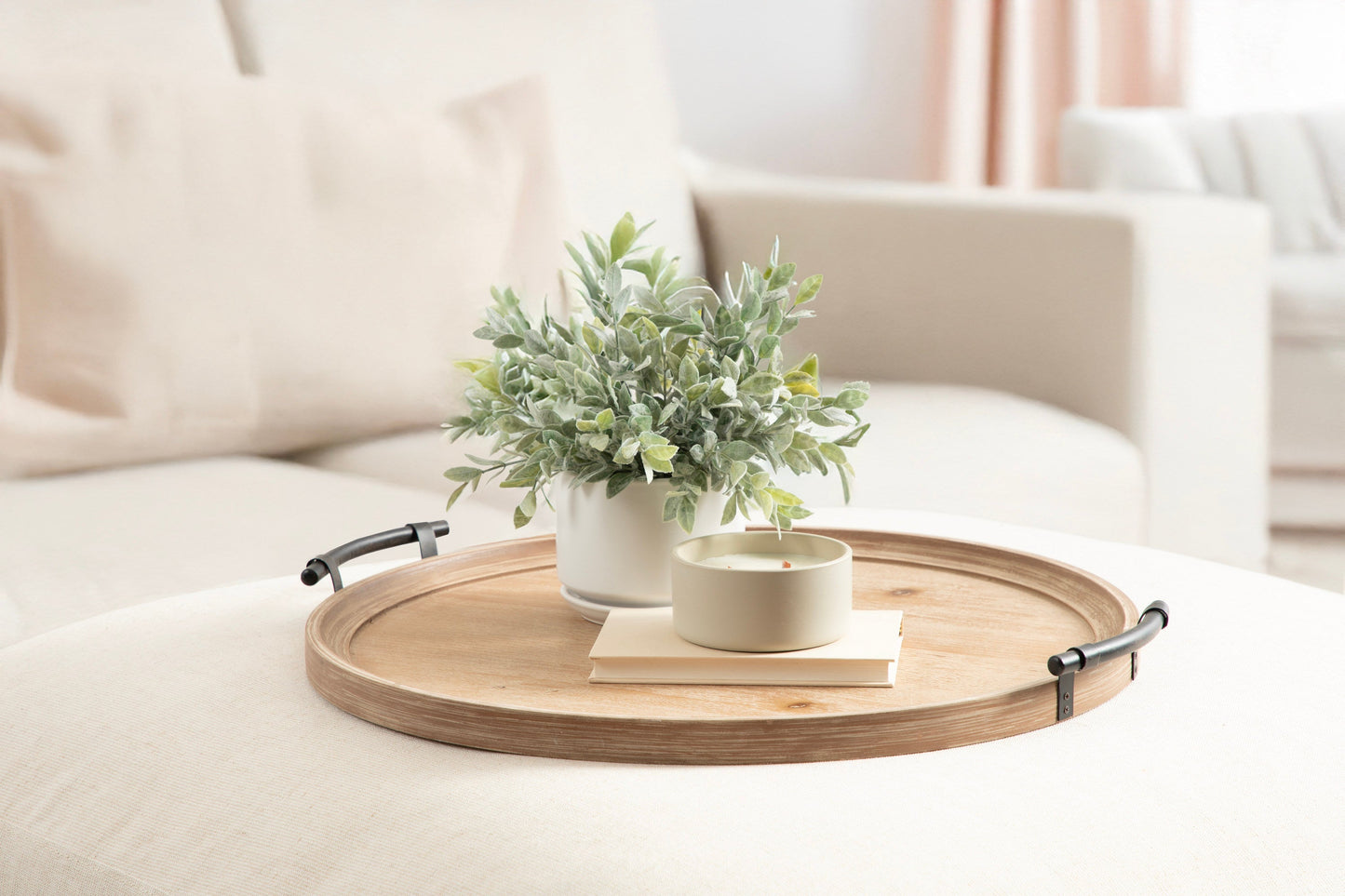 Bruillet Wood Ottoman Tray