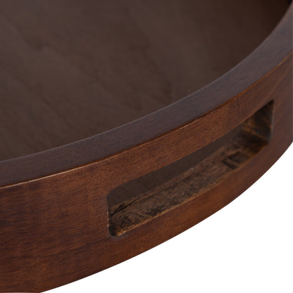 Hutton Round Wood Tray
