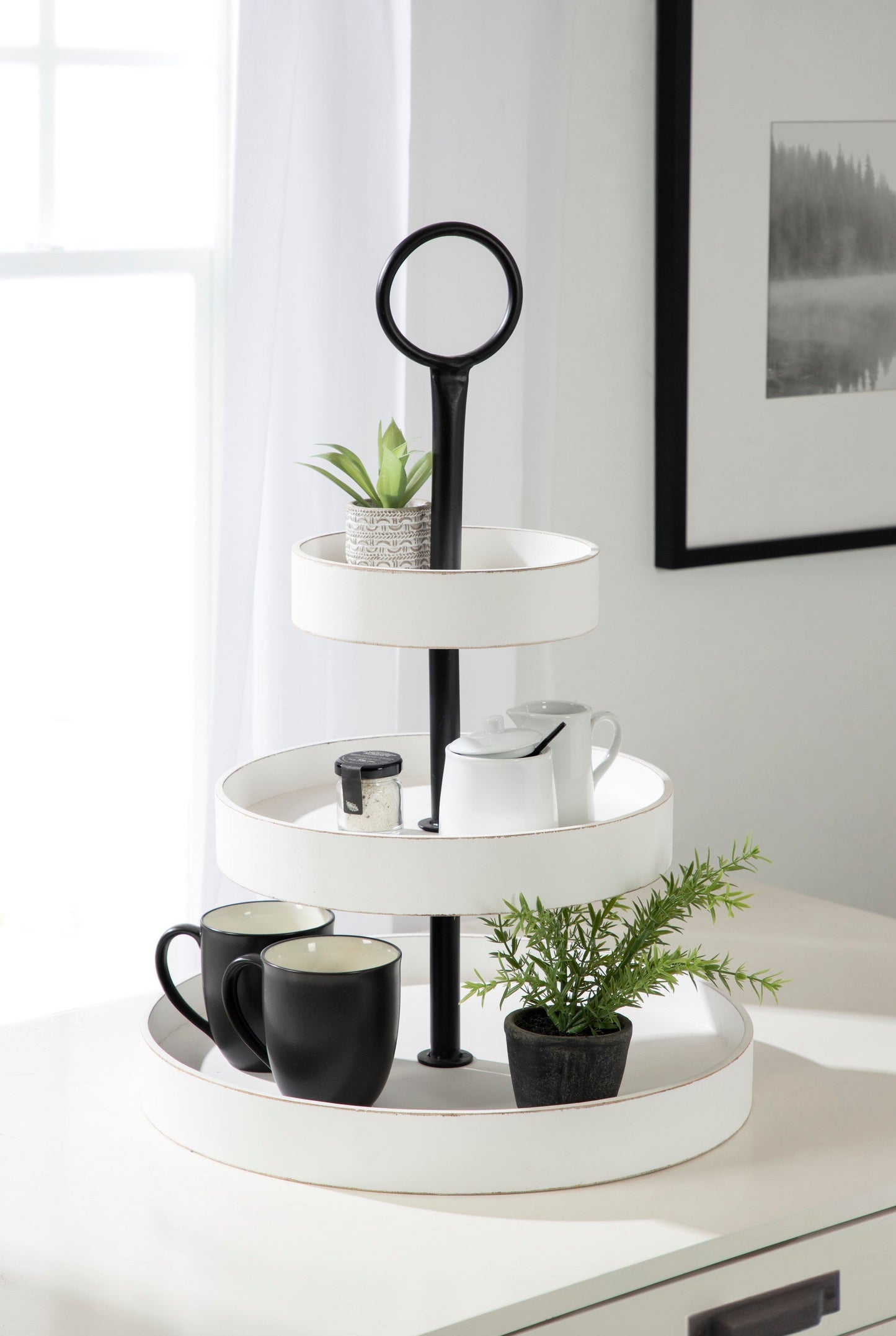 Woodmont 3 Tiered Wood Tray