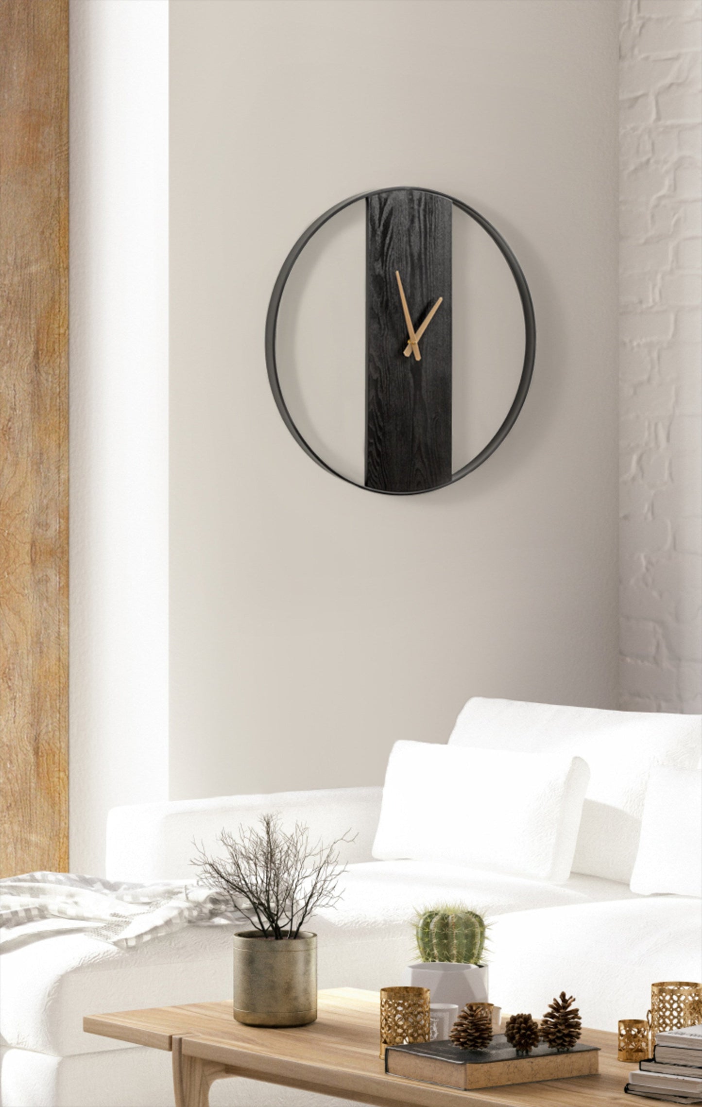 Ladd Round Numberless Wall Clock
