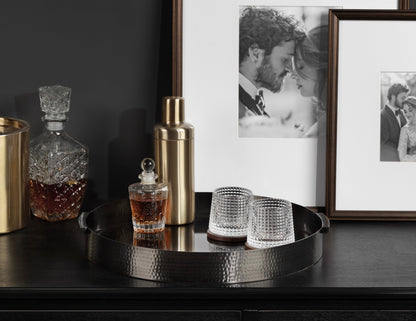 Samana Round Metal Tray