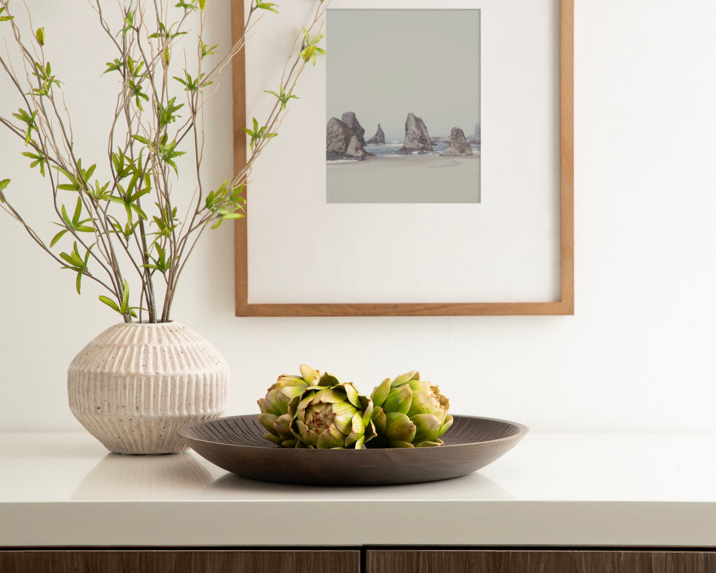 Zandros Round Carved Tray