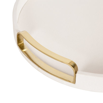 Valeska Round Tray with Handles