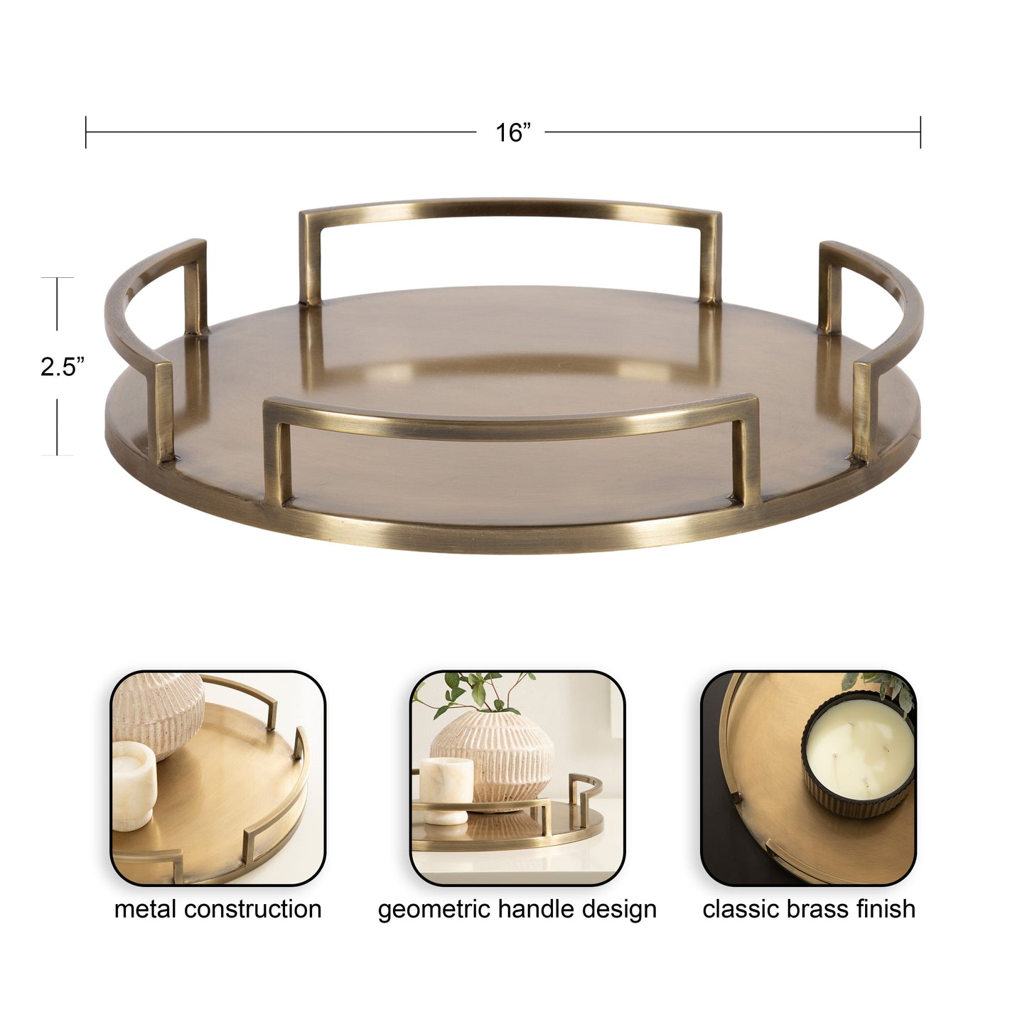 Gohana Decorative Metal Tray