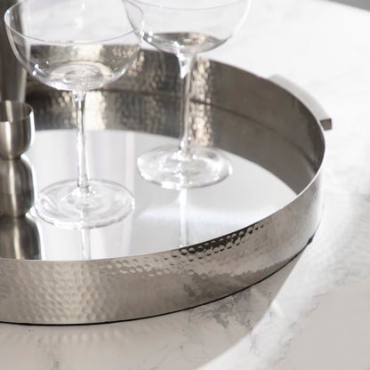 Samana Round Metal Tray