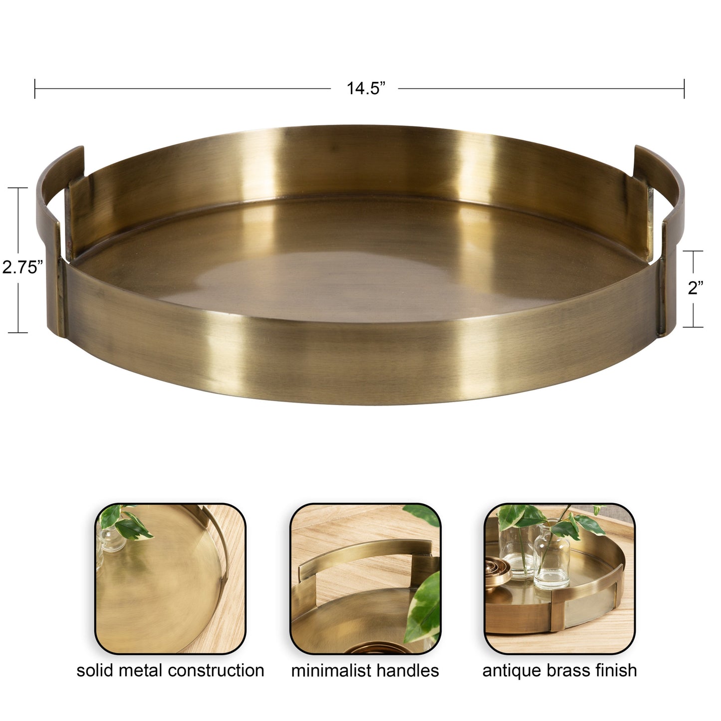 Myo Metal Round Tray