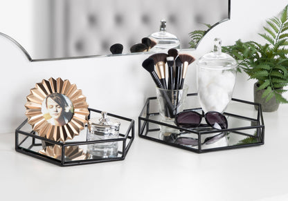 Felicia Nesting Metal Mirrored Decorative Trays