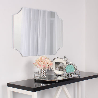 Ciel Metal Mirrored Scalloped Decorative Tray