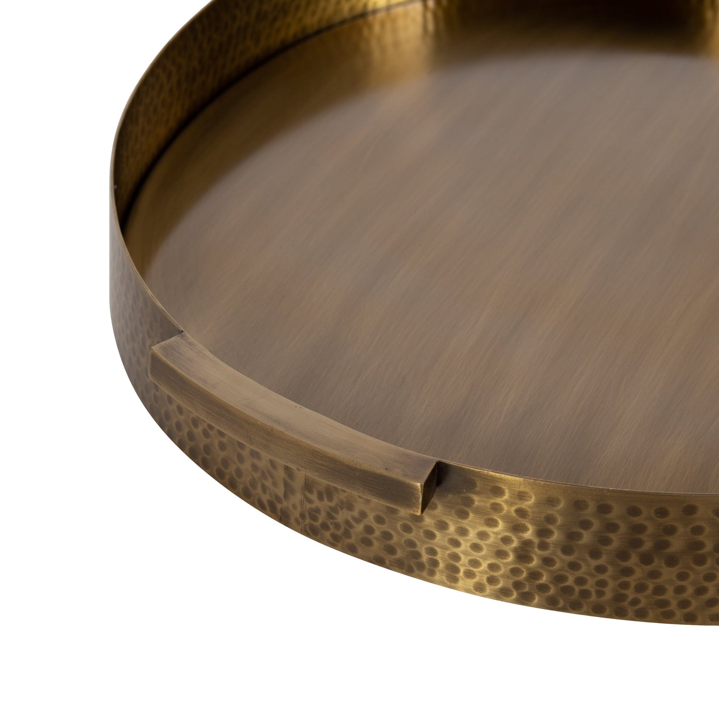 Samana Round Metal Tray