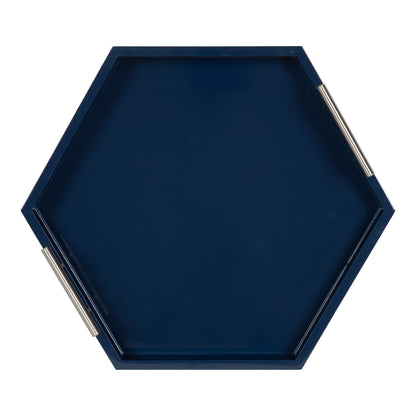 Lipton Hexagon Decorative Tray with Metal Handles