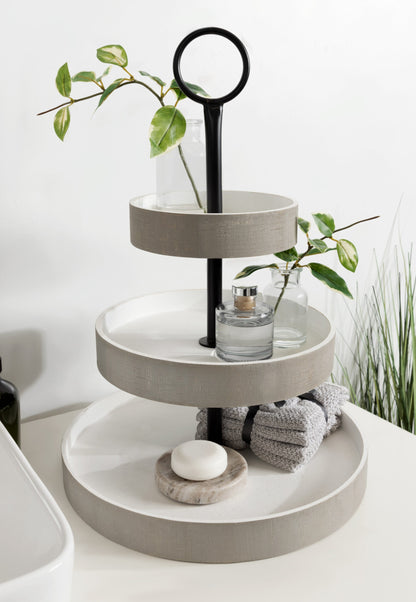 Woodmont 3 Tiered Wood Tray