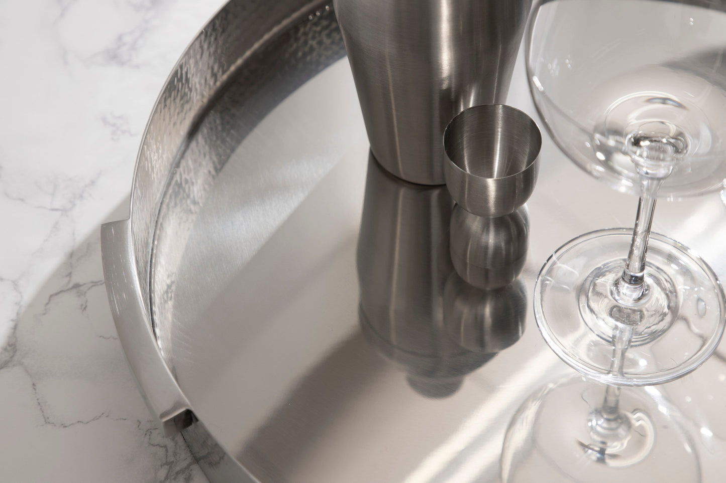 Samana Round Metal Tray