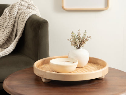 Planche Round Woven Tray