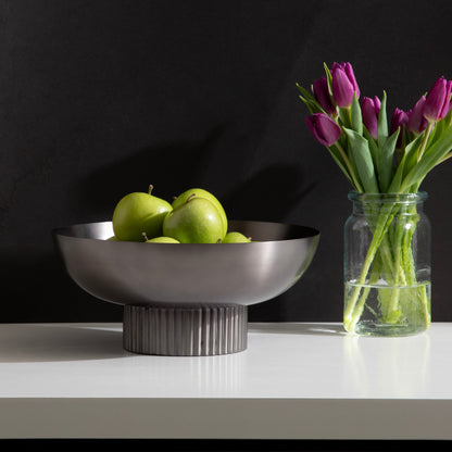 Rooks Ribbed Metal Bowl