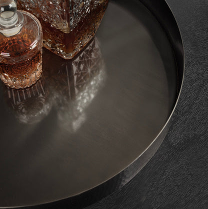 Samana Round Metal Tray