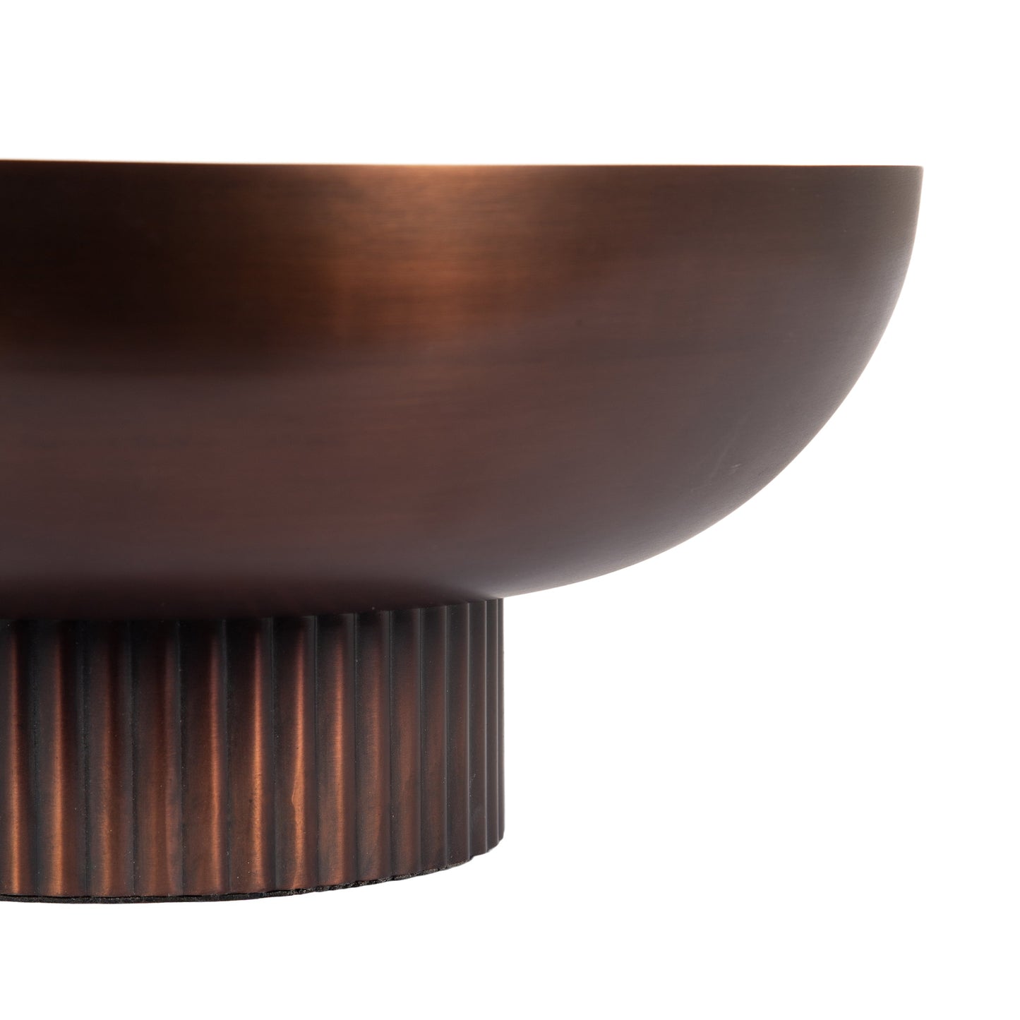 Rooks Ribbed Metal Bowl