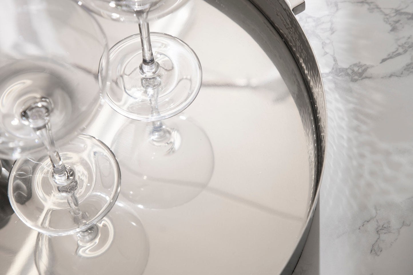 Samana Round Metal Tray