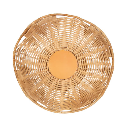 Wylla Wavy Rattan Pedestal Bowl
