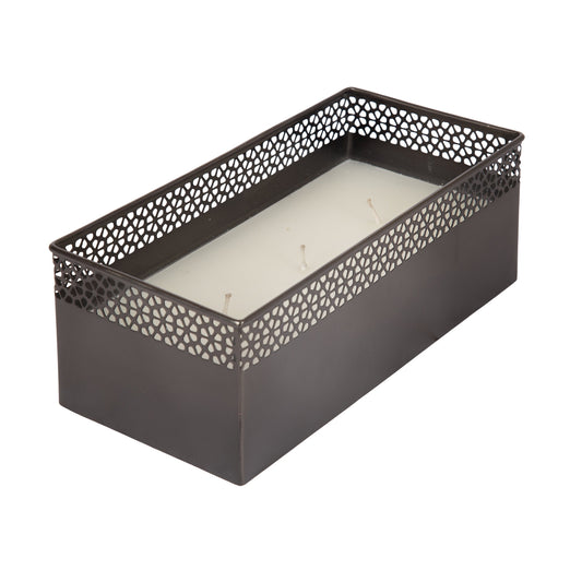 Pearce Rectangle Metal Wax Candle