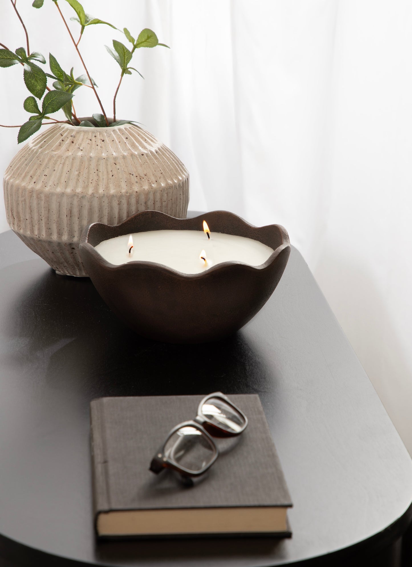 Alessia Metal Candle Bowl