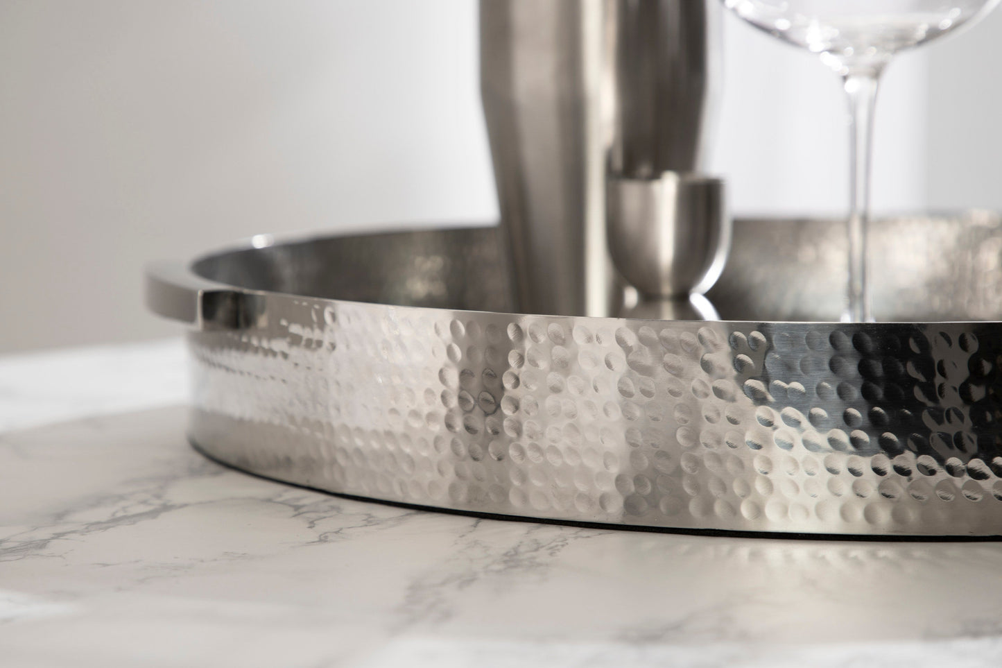 Samana Round Metal Tray