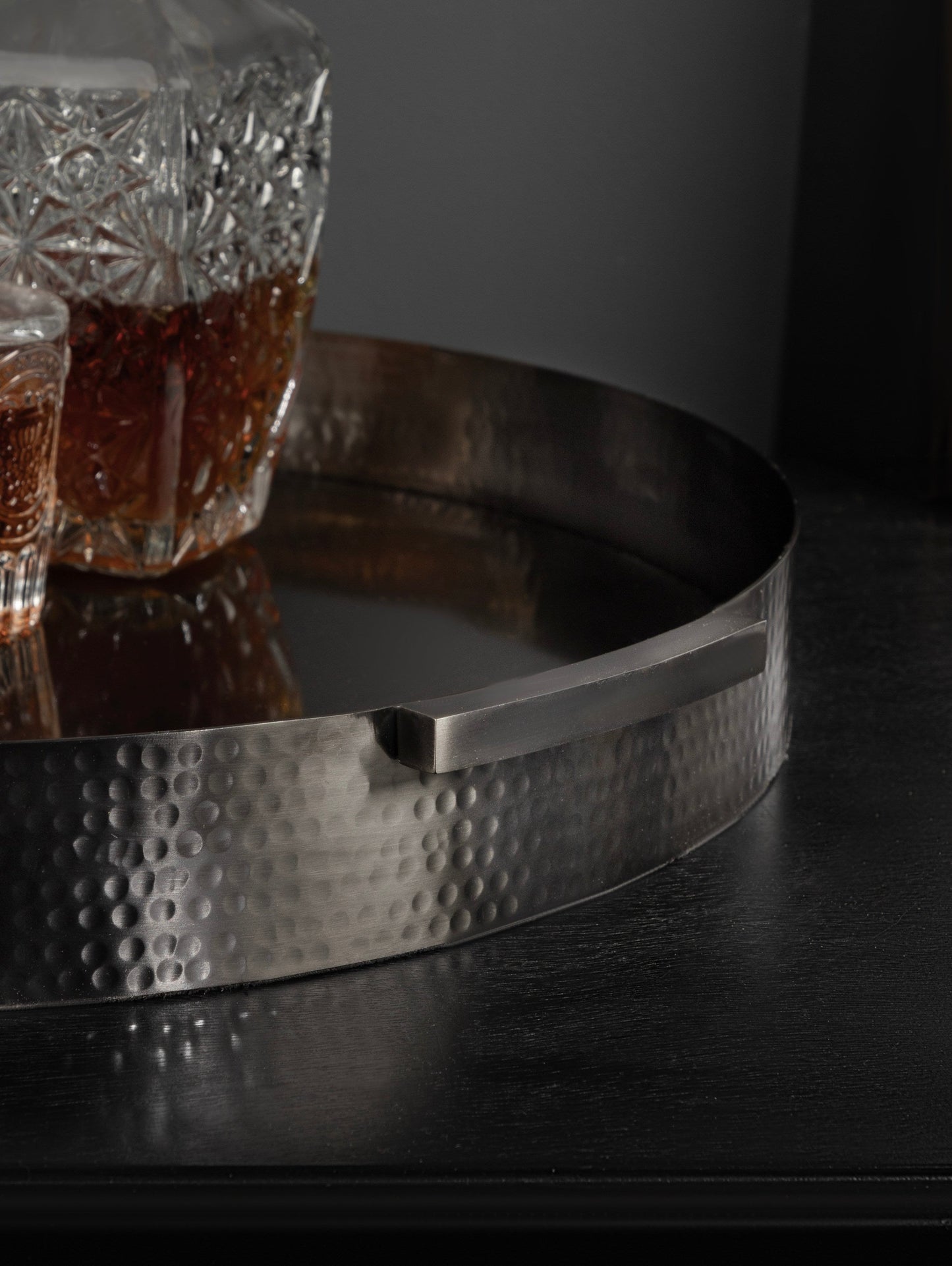 Samana Round Metal Tray