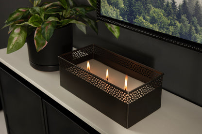 Pearce Rectangle Metal Wax Candle
