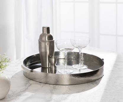 Samana Round Metal Tray