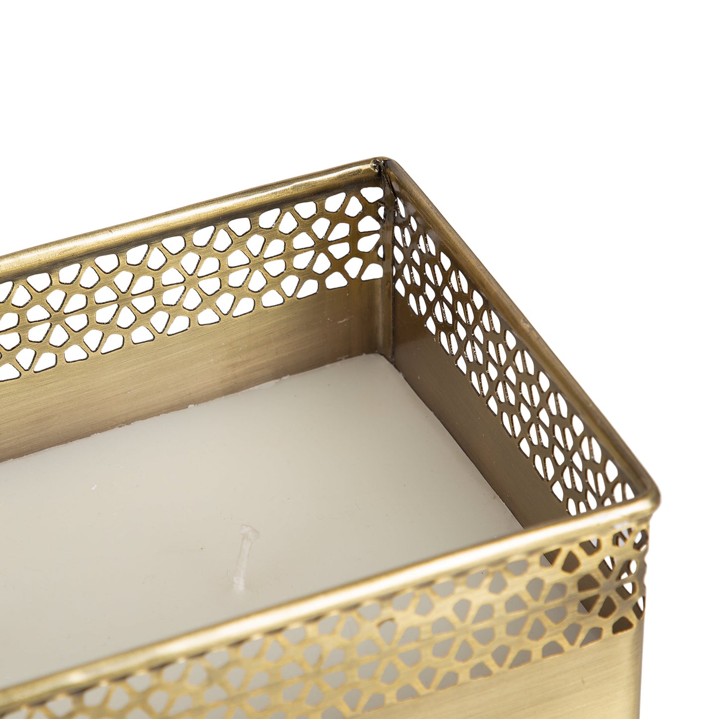 Pearce Rectangle Metal Wax Candle