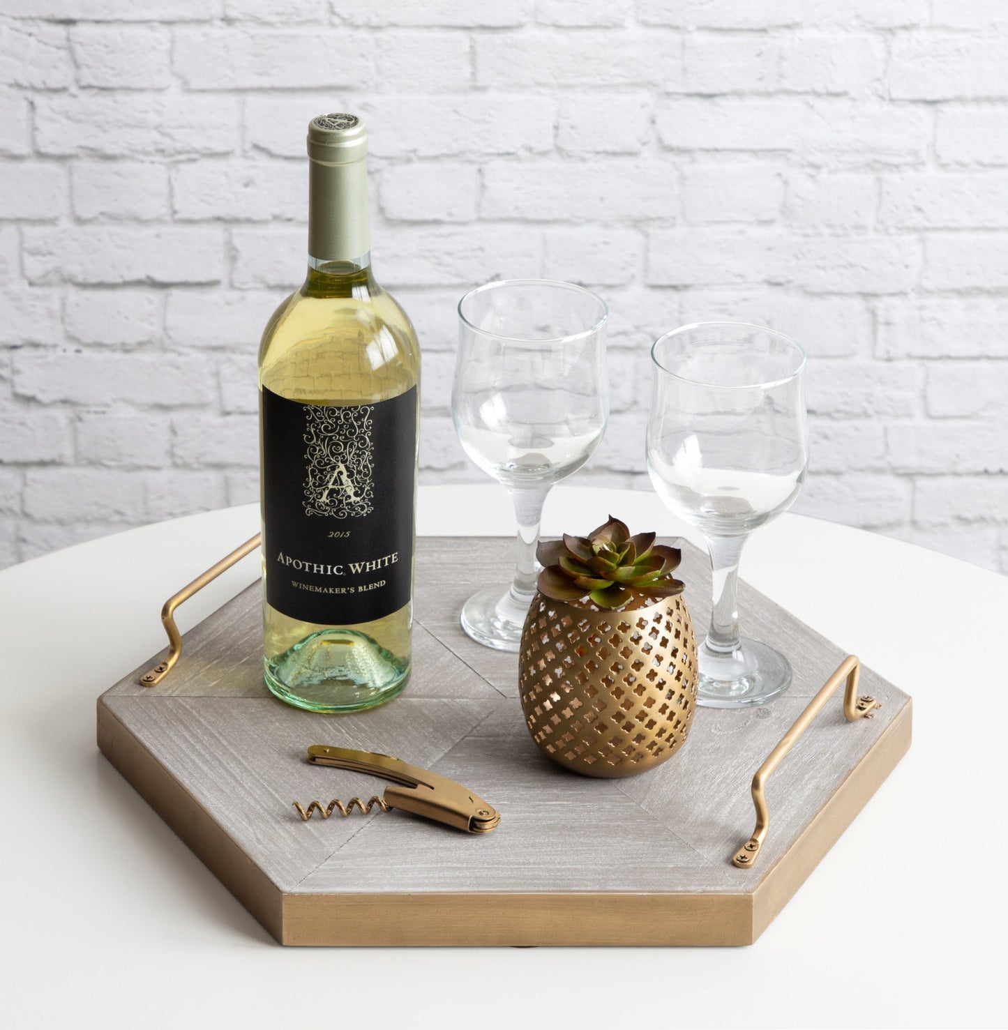 Sade Decorative Hexagon Tray