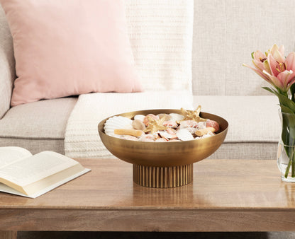 Rooks Ribbed Metal Bowl