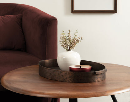 Samana Oval Metal Tray