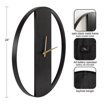 Ladd Round Numberless Wall Clock