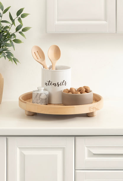 Planche Round Woven Tray