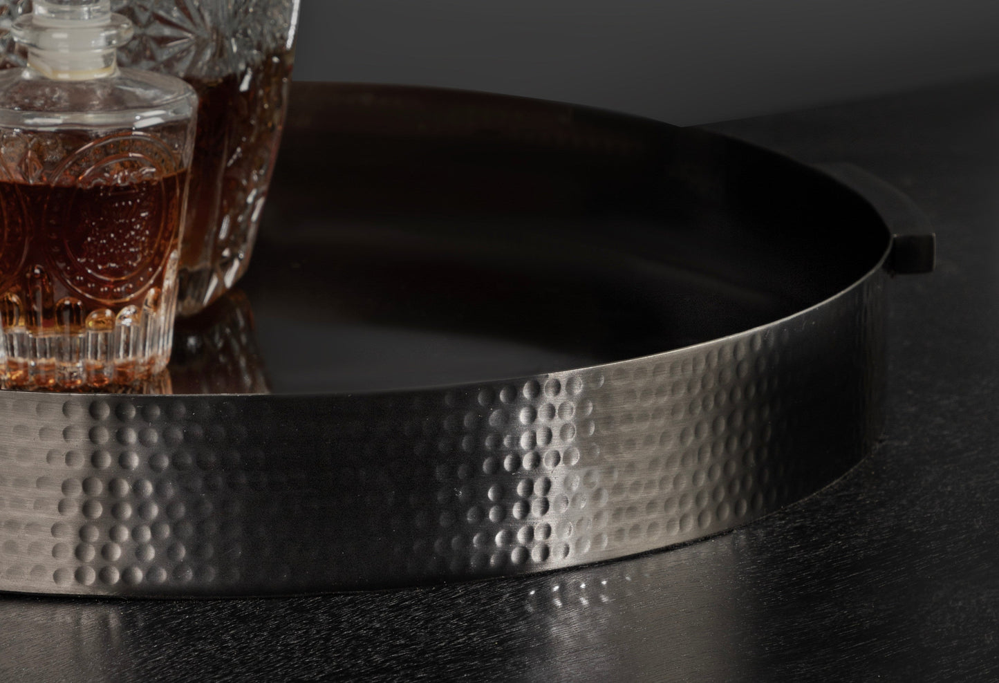 Samana Round Metal Tray