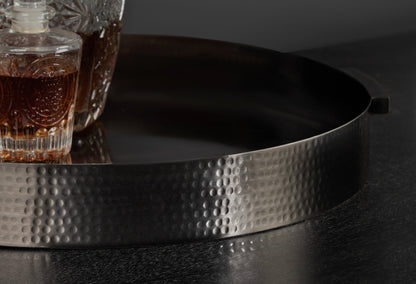 Samana Round Metal Tray