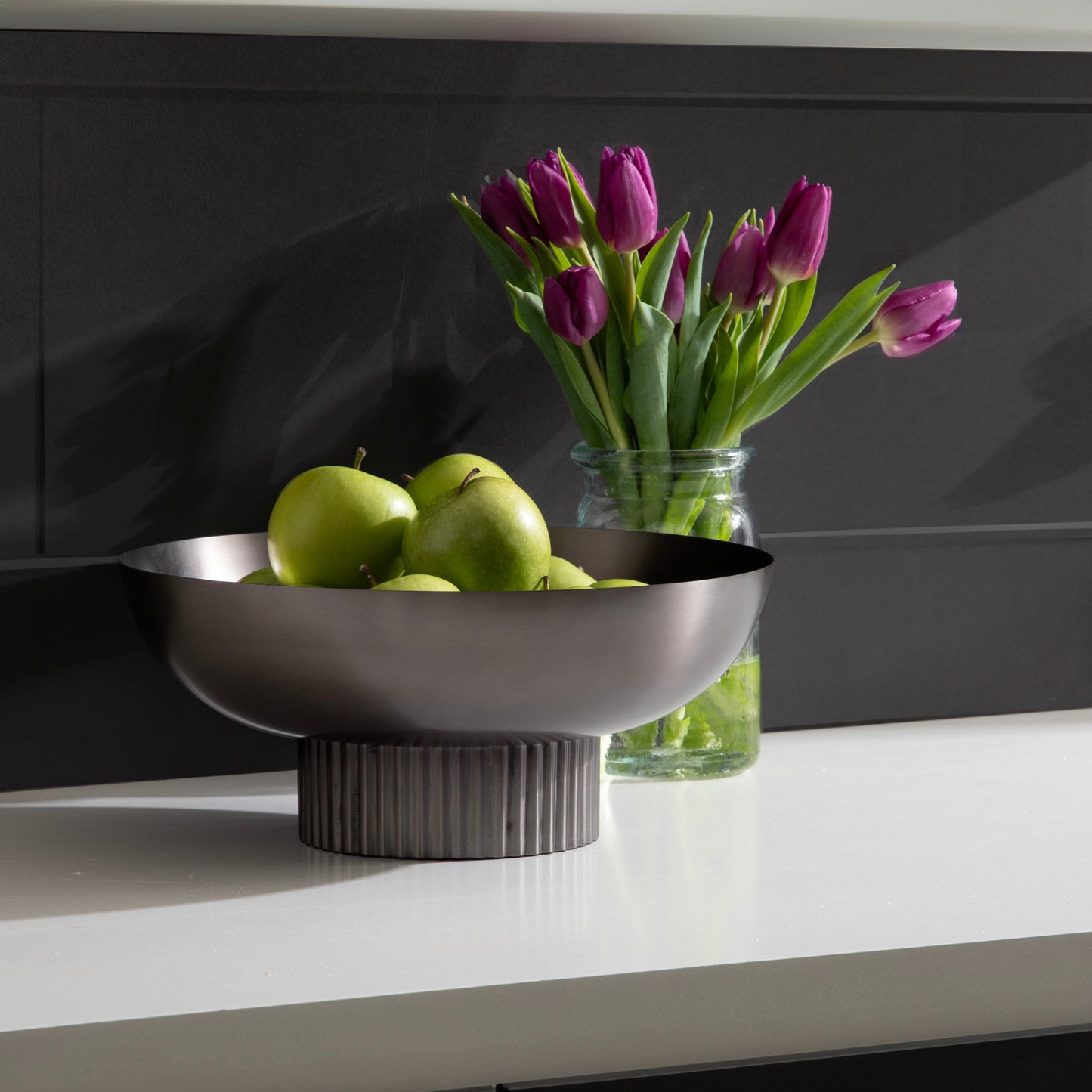 Rooks Ribbed Metal Bowl