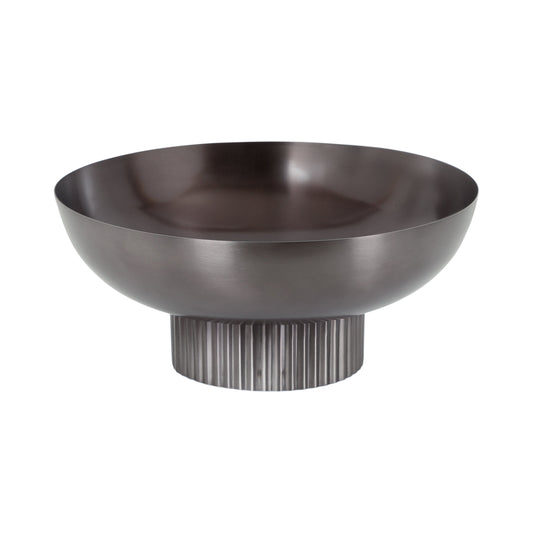 Rooks Ribbed Metal Bowl