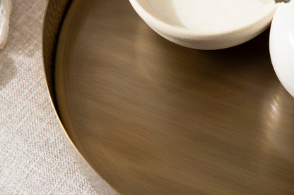 Samana Round Metal Tray