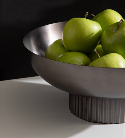 Rooks Ribbed Metal Bowl