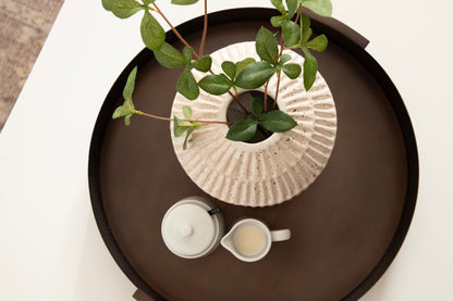 Samana Round Metal Tray