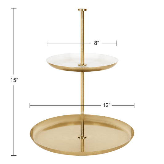 Laranya Tiered Round Decorative Tray